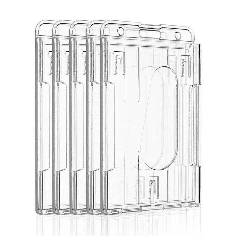 1pc Transparent Hard ID Card Holder Protector double-sided Business Card Cover Protection Case Identity Pass Badge Holder
1pc Transparent Hard ID Card Holder Protector double-sided Business Card Cover Protection Case Identity Pass Badge Holder