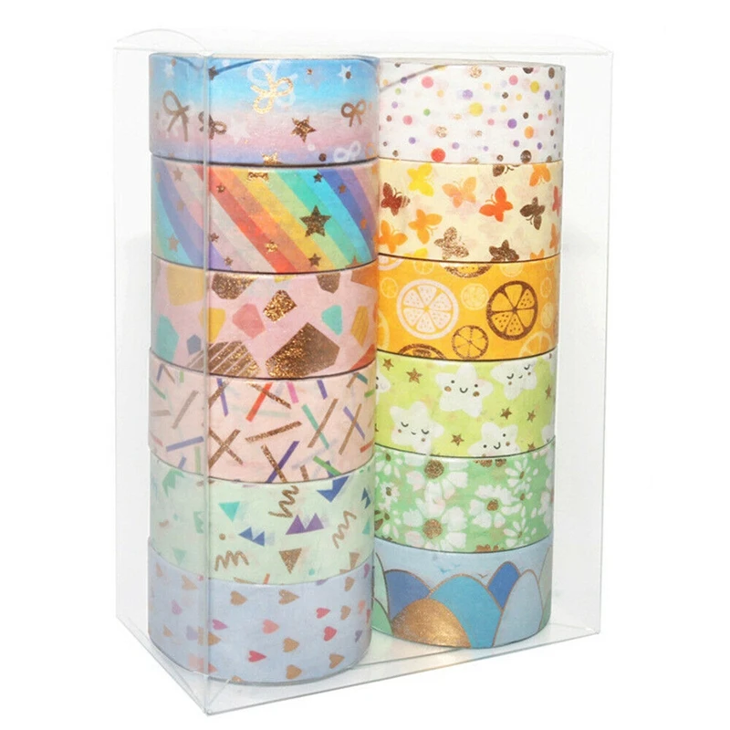 Японская клейкая лента Washi 12 шт., клейкая бумага для скрапбукинга, канцелярские принадлежности, альбом «сделай сам»
Японская клейкая лента Washi 12 шт., клейкая бумага для скрапбукинга, канцелярские принадлежности, альбом «сделай сам»