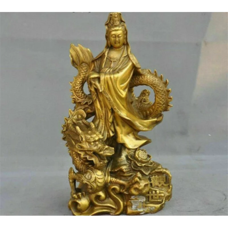 Chinese Buddhism Brass Vertical Dragon Guanyin Guan Yin Bodhisattva/Buddha Statue
Chinese Buddhism Brass Vertical Dragon Guanyin Guan Yin Bodhisattva/Buddha Statue