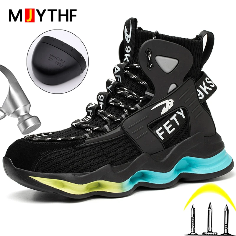 Fashion Work Boots Men Designer New Safety Shoes Men European Standard Steel Toe Shoes Anti-smash Anti-stab Indestructible Shoes
Fashion Work Boots Men Designer New Safety Shoes Men European Standard Steel Toe Shoes Anti-smash Anti-stab Indestructible Shoes