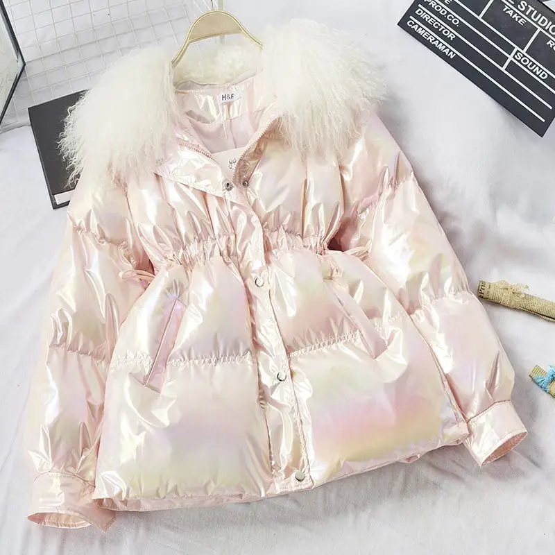 2023 New Winter Jacket Parkas Women Glossy Hooded Fur Collar Loose Jacket Female Warm Cotton Padded Jacket Casual Outwear
2023 New Winter Jacket Parkas Women Glossy Hooded Fur Collar Loose Jacket Female Warm Cotton Padded Jacket Casual Outwear