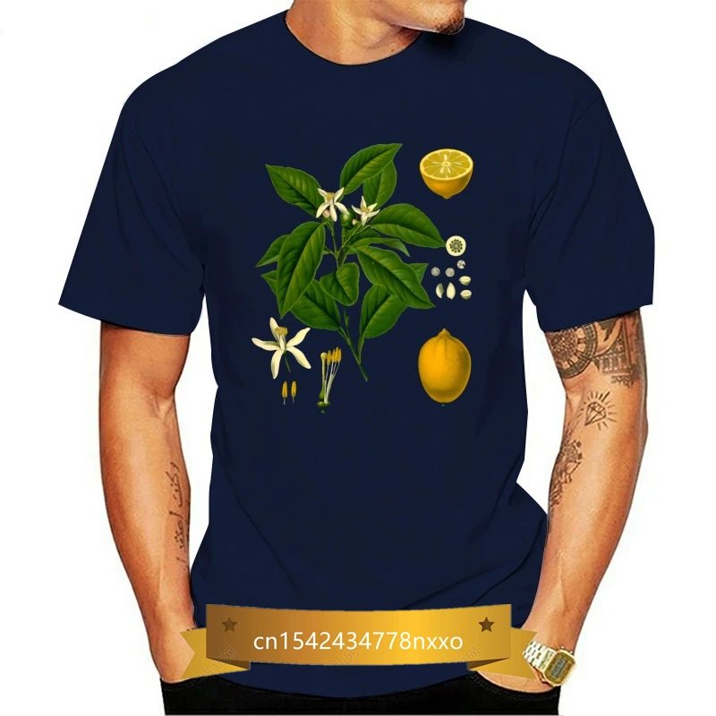 Botanical Illustration T Shirt Man Tshirts Custom Tee-Shirt Lemon Plant Tops Brand New Print Clothes Cotton Fabric Black
Botanical Illustration T Shirt Man Tshirts Custom Tee-Shirt Lemon Plant Tops Brand New Print Clothes Cotton Fabric Black