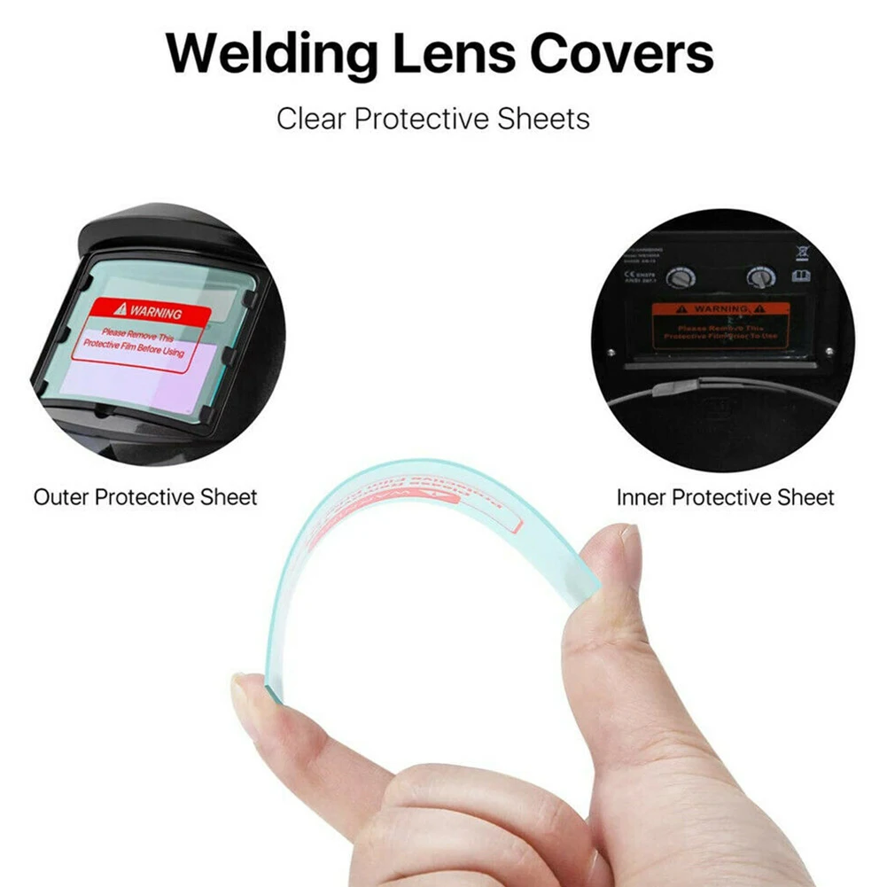 Welding Mask Lens Welding Helmet Transparent Plastic Lens Anti-welding Slag Clear Lens Double-sided Film Mask Lens Group
Welding Mask Lens Welding Helmet Transparent Plastic Lens Anti-welding Slag Clear Lens Double-sided Film Mask Lens Group