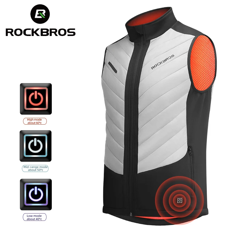 ROCKBROS Electric Heating Vest Winter Bicycle Motorcycle Cycling Jacket USB Men Women Warm Clothes Lightweight Sleeveless Shirt
ROCKBROS Electric Heating Vest Winter Bicycle Motorcycle Cycling Jacket USB Men Women Warm Clothes Lightweight Sleeveless Shirt