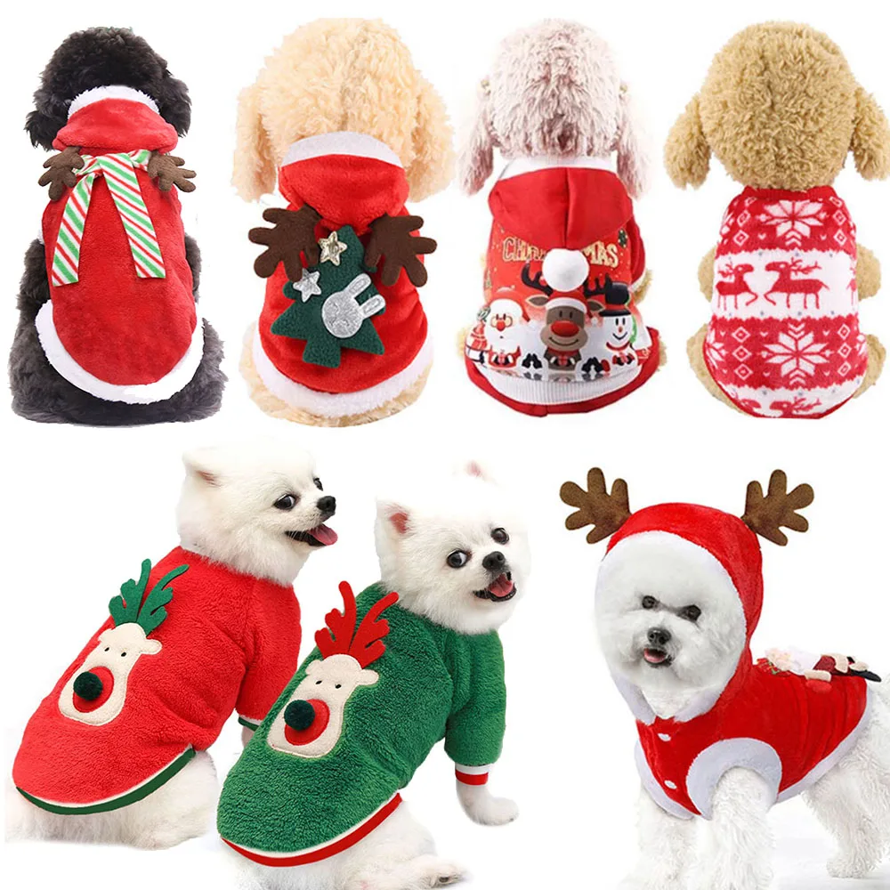 Pet Dog Christmas Clothes Costume Winter Keep Warm Puppy Dog Hoodie Coat Dog Clothing for Small Medium Dogs Cats Holiday Outfits
Pet Dog Christmas Clothes Costume Winter Keep Warm Puppy Dog Hoodie Coat Dog Clothing for Small Medium Dogs Cats Holiday Outfits