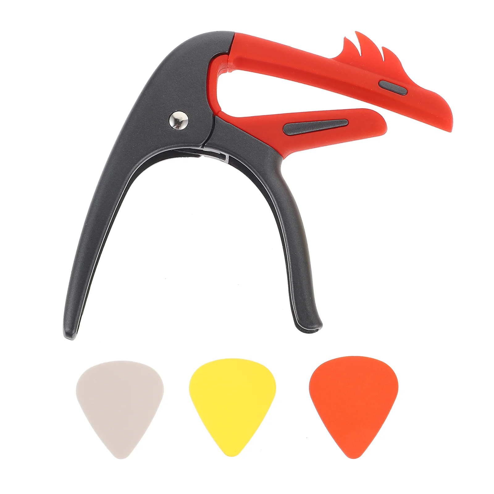 1 Set of Guitar Capo Guitars Folk Guitar Tuning Accessory with Guitar Picks 
1 Set of Guitar Capo Guitars Folk Guitar Tuning Accessory with Guitar Picks
