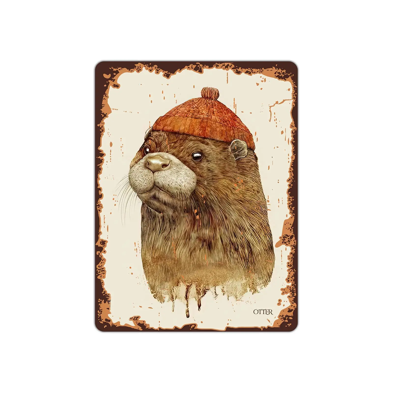 Otter Metal Sign Vintage Bar Club Restaurant Home Poster Cute Otter Wall Decoration 12x17 Inches 
Otter Metal Sign Vintage Bar Club Restaurant Home Poster Cute Otter Wall Decoration 12x17 Inches