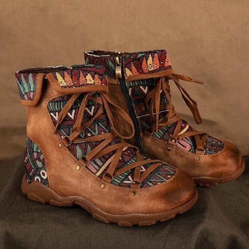 lady's Boots New Ankle Boots Warm Female Bohemia Leather Boots Women Shoes Autumn Winter Boots Lace-up Botas Mujer Plus Size 
lady's Boots New Ankle Boots Warm Female Bohemia Leather Boots Women Shoes Autumn Winter Boots Lace-up Botas Mujer Plus Size