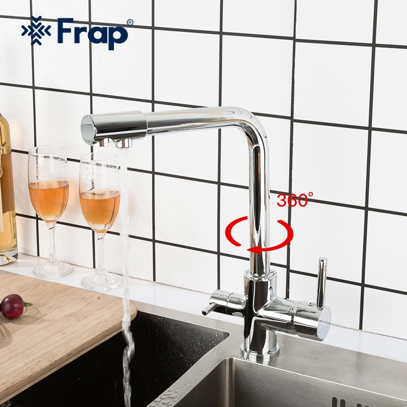 Frap Kitchen Faucets Deck Mounted Mixer Tap 360 Rotation with Water Purification Features Mixer Tap Crane For Kitchen Stainless
Frap Kitchen Faucets Deck Mounted Mixer Tap 360 Rotation with Water Purification Features Mixer Tap Crane For Kitchen Stainless