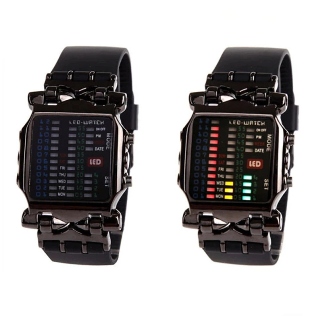 LED Binary Digital Watch Mens Fashion Casual Sport Wrist Watches Band Strap Cool High Quality Accessories
LED Binary Digital Watch Mens Fashion Casual Sport Wrist Watches Band Strap Cool High Quality Accessories