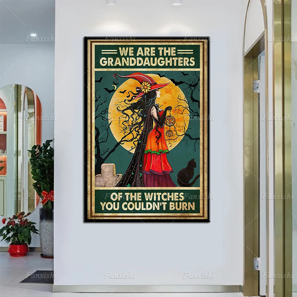 We Are the Granddaughters of the Witches You Couldn't Burn Poster,Love Witch Poster,Hippie Witch Poster Wall Art Canvas Painting
We Are the Granddaughters of the Witches You Couldn't Burn Poster,Love Witch Poster,Hippie Witch Poster Wall Art Canvas Painting