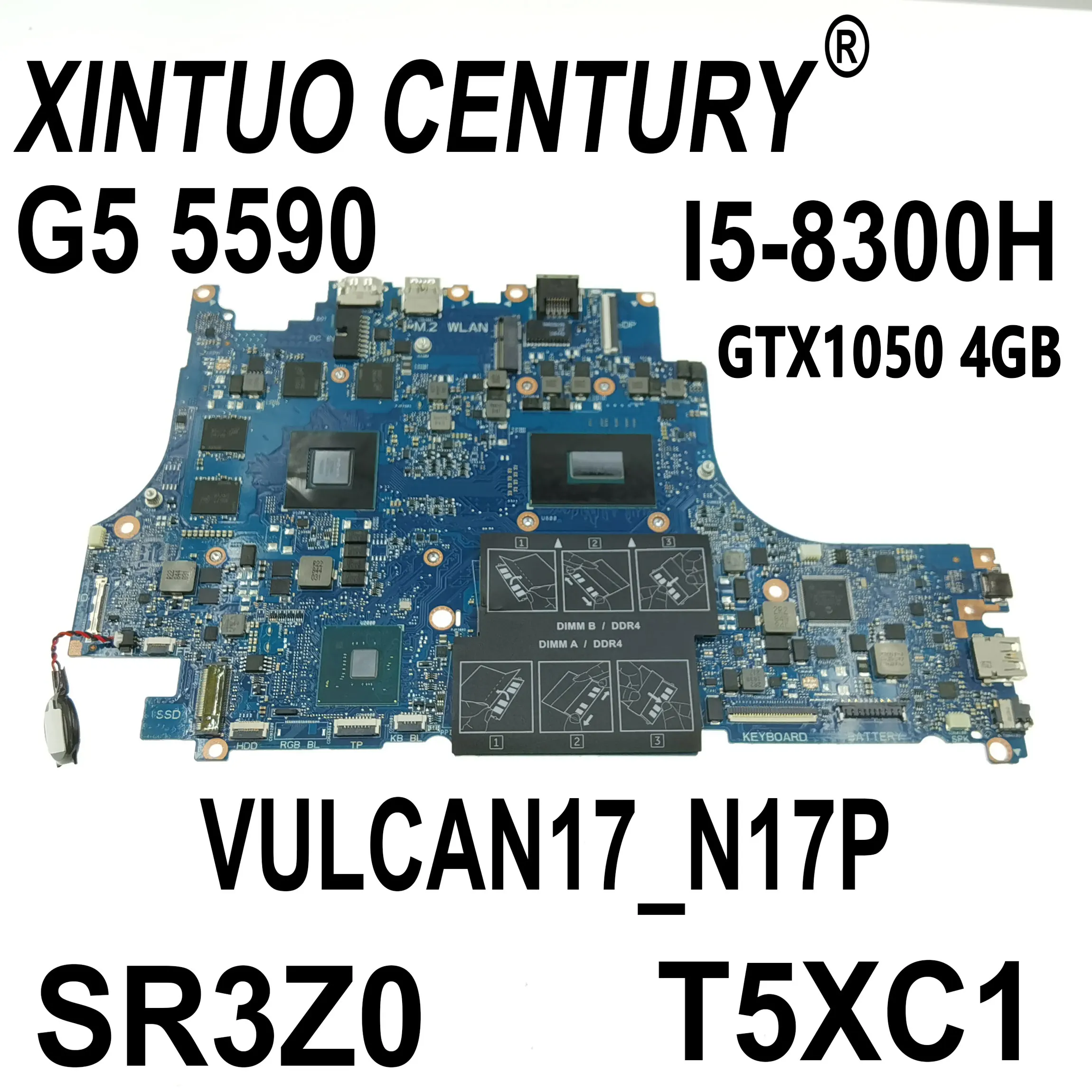 CN-0T5XC1 0T5XC1 T5XC1 for Dell Inspiron G5 5590 G7 7590 Motherboard VULCAN17_N17P SR3Z0 i5-8300H GTX1050Ti 4GB 100 Test
CN-0T5XC1 0T5XC1 T5XC1 for Dell Inspiron G5 5590 G7 7590 Motherboard VULCAN17_N17P SR3Z0 i5-8300H GTX1050Ti 4GB 100 Test