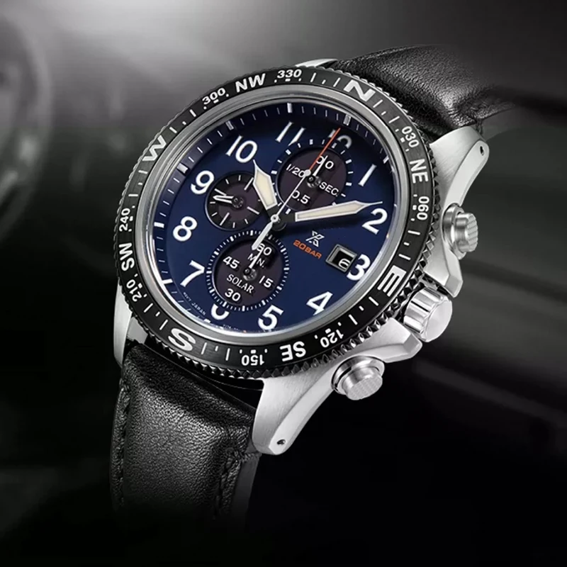 Japanese Luxury Brand Watch Prospex Chronograph River Blue Dial Men's Watch Leather Strap Quartz Watch SSC737
Japanese Luxury Brand Watch Prospex Chronograph River Blue Dial Men's Watch Leather Strap Quartz Watch SSC737