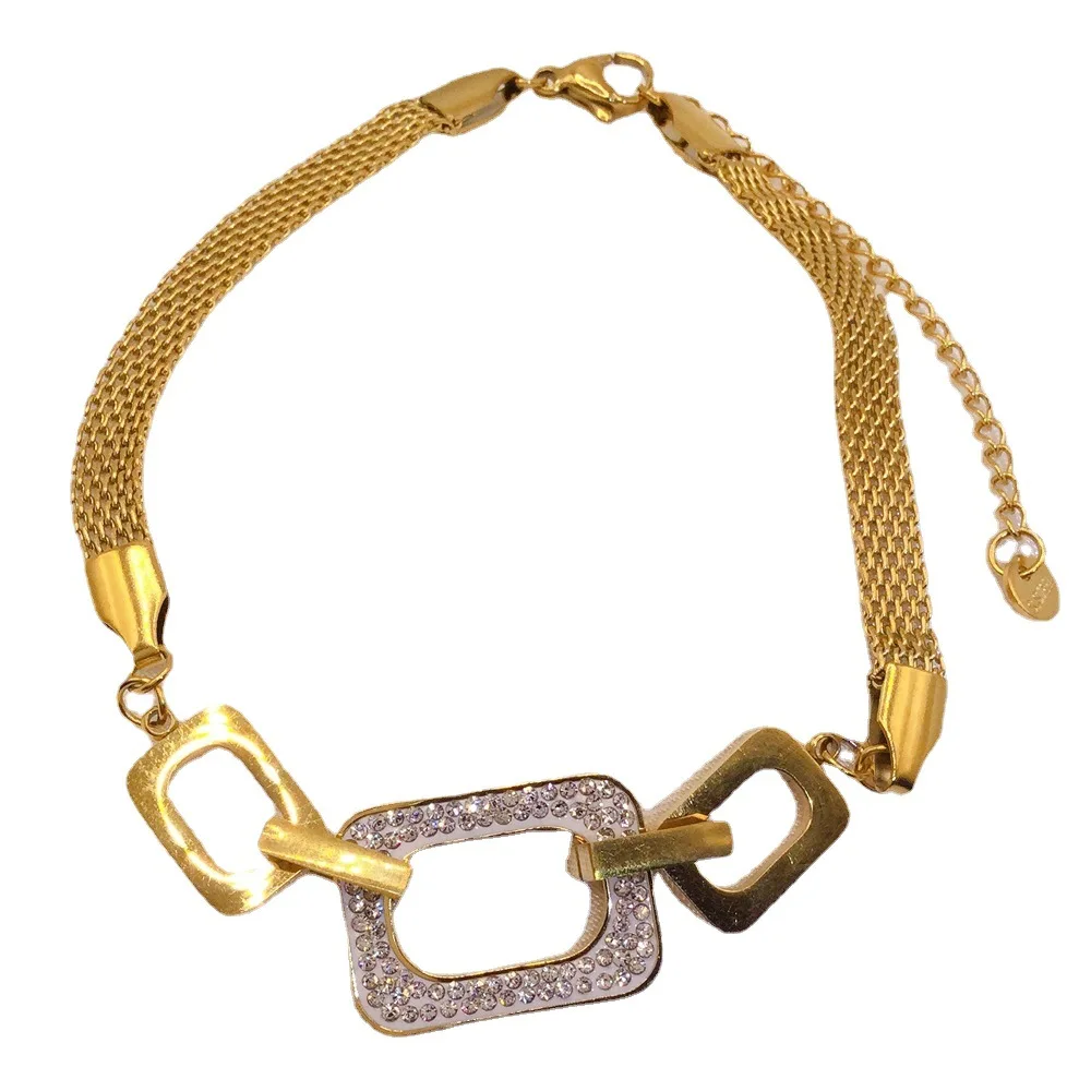 Соединяющийся женский браслет из титановой стали, маленький квадратный, с бриллиантами, ручное украшение, сетчатый ремешок, нержавеющая ст...
Соединяющийся женский браслет из титановой стали, маленький квадратный, с бриллиантами, ручное украшение, сетчатый ремешок, нержавеющая ст...