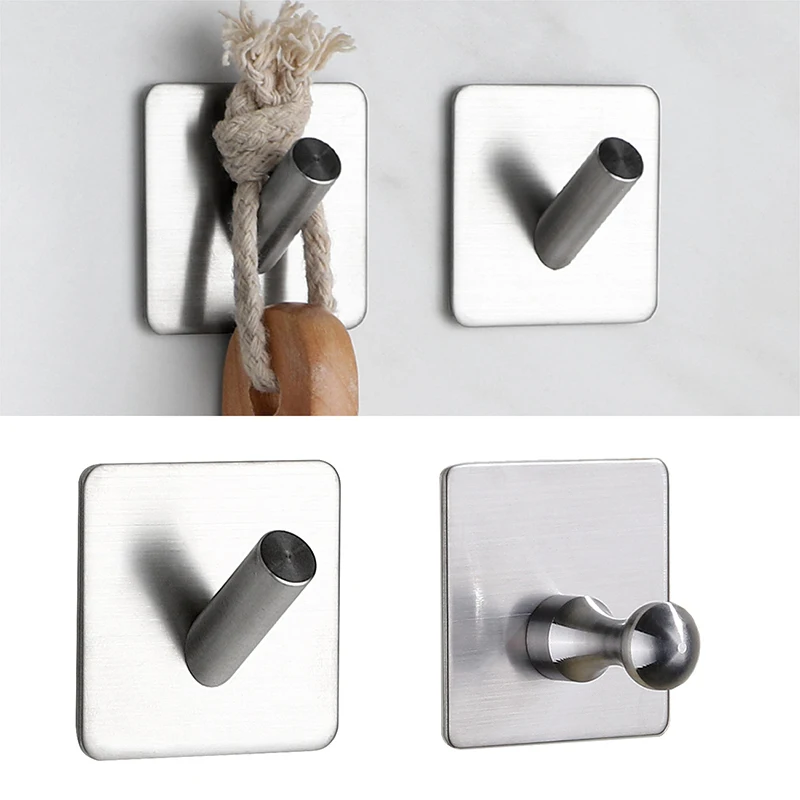 Wall Hook Storage Hanger 304 Stainless Steel Wall Hook Self-adhesive Towel Key Umbrella Hanger Hook for Kitchen Bathroom 
Wall Hook Storage Hanger 304 Stainless Steel Wall Hook Self-adhesive Towel Key Umbrella Hanger Hook for Kitchen Bathroom