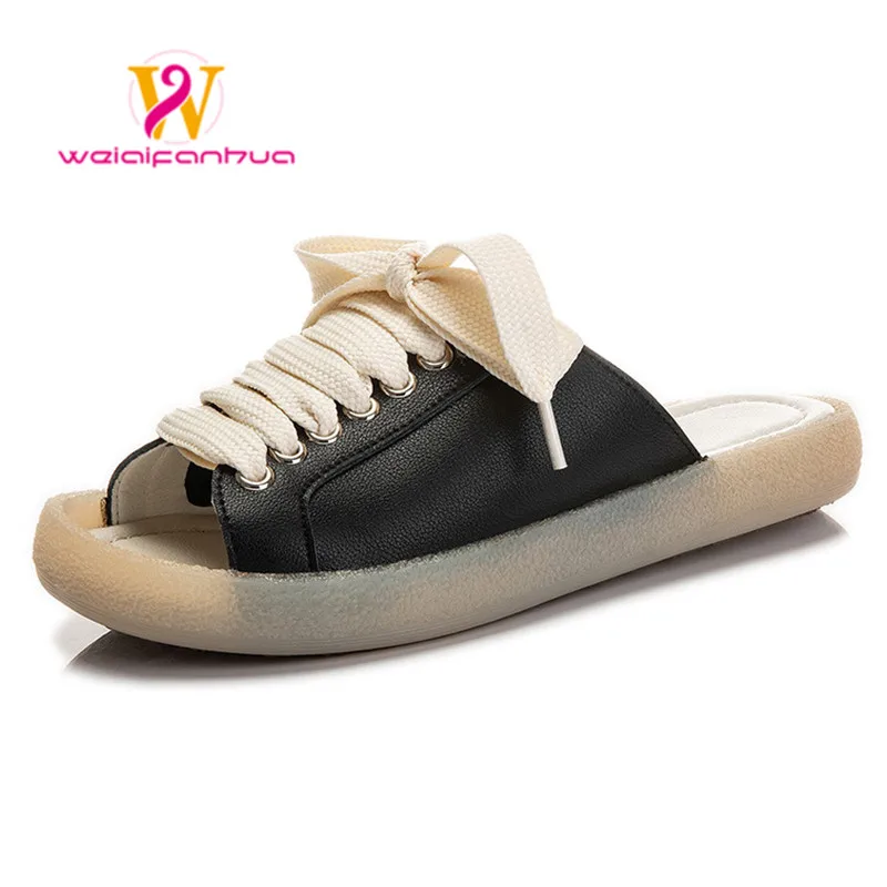 Genuine Leather Casual Slippers Women's Outerwear 2023 Summer New Women's Flat Lace-up Versatile Fashion Women's Shoes sandals
Genuine Leather Casual Slippers Women's Outerwear 2023 Summer New Women's Flat Lace-up Versatile Fashion Women's Shoes sandals