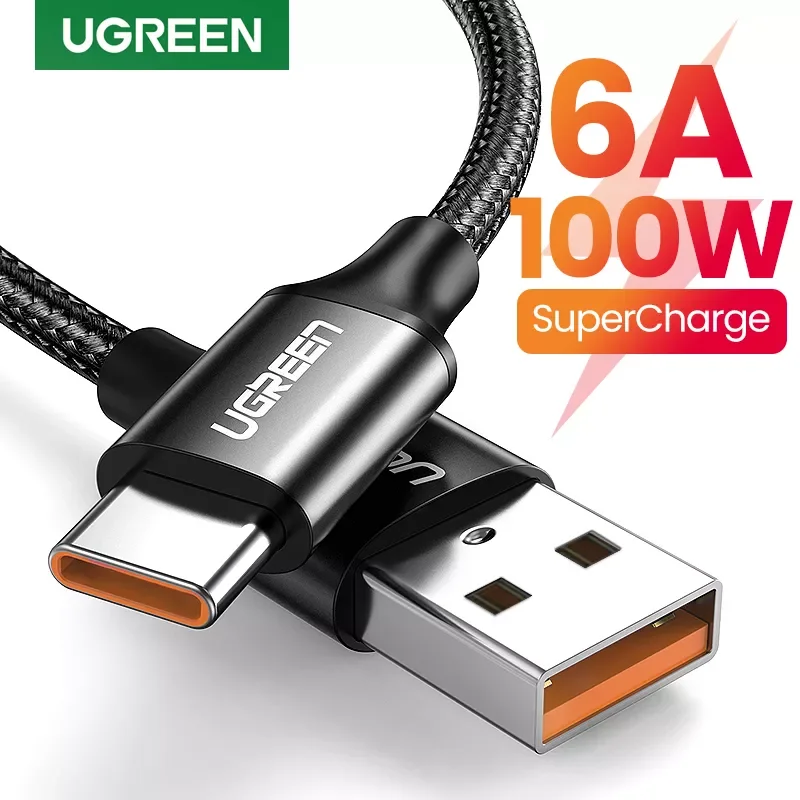 Ugreen 6A 5A USB Type C Cable for Huawei P40 Pro Mate 30 P30 Pro Supercharge 100W Fast Charging USB-C Charger Cable for Huawei
Ugreen 6A 5A USB Type C Cable for Huawei P40 Pro Mate 30 P30 Pro Supercharge 100W Fast Charging USB-C Charger Cable for Huawei
