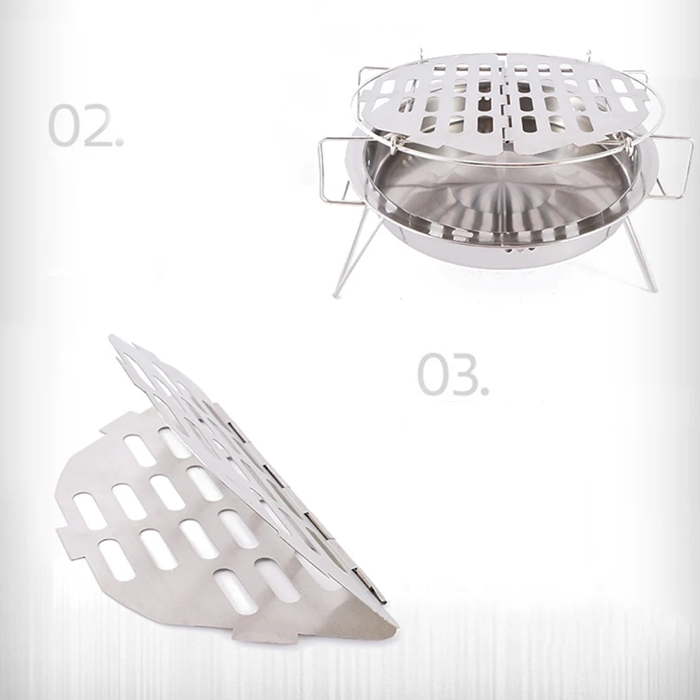 BBQ Grill Net Camping Silver Stainless Steel 27.5*28cm Barbecue Basket Folding Grill Plate Portable Outdoor Picnic Foldable
BBQ Grill Net Camping Silver Stainless Steel 27.5*28cm Barbecue Basket Folding Grill Plate Portable Outdoor Picnic Foldable