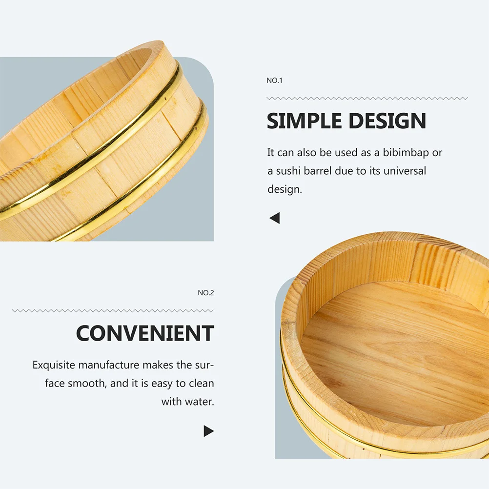 Rice Sushi Wooden Bowl Bucket Tub Mixing Oke Hangiri Wood Japanese Serving Boxbarrel Containersteamer Tray Basket Plate Cooking
Rice Sushi Wooden Bowl Bucket Tub Mixing Oke Hangiri Wood Japanese Serving Boxbarrel Containersteamer Tray Basket Plate Cooking