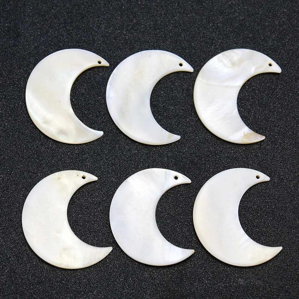 2pc Natural Shell Moon Charms Mother of Pearl Crescent Pendant MOP DIY Necklace Earring Dangle Woman Hyperbole Statement Jewelry 
2pc Natural Shell Moon Charms Mother of Pearl Crescent Pendant MOP DIY Necklace Earring Dangle Woman Hyperbole Statement Jewelry