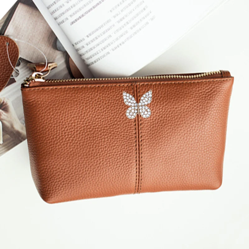 Women's Cosmetic Bag Cowhide Leather Bag Coin Purse Zipper Wallets Makeup Bag Portable Travel Organizer Card Key Portable Case
Women's Cosmetic Bag Cowhide Leather Bag Coin Purse Zipper Wallets Makeup Bag Portable Travel Organizer Card Key Portable Case