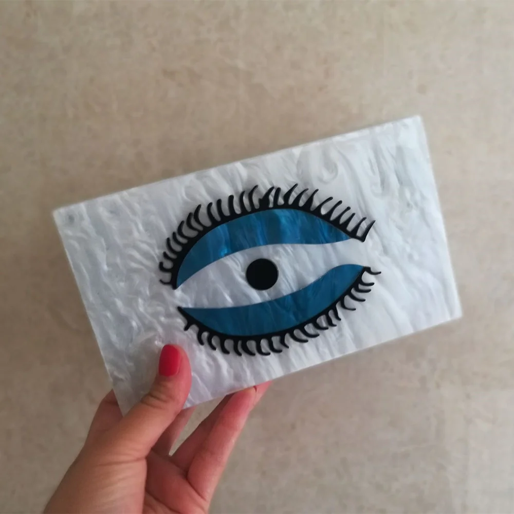 Acrylic Pearl White Blue Evil Eye Summer Leather Luxury Handbags Women Bags Designer Female Shoulder Messenger Bag Mother Bags 
Acrylic Pearl White Blue Evil Eye Summer Leather Luxury Handbags Women Bags Designer Female Shoulder Messenger Bag Mother Bags