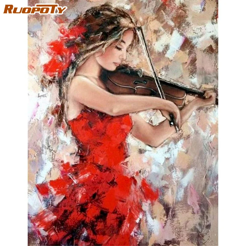 RUOPOTY Diamond Painting Violin woman Cross Stitch Full Square Diamond Mosaic Rhinestones Embroidery Portrait DIY Wall Art
RUOPOTY Diamond Painting Violin woman Cross Stitch Full Square Diamond Mosaic Rhinestones Embroidery Portrait DIY Wall Art