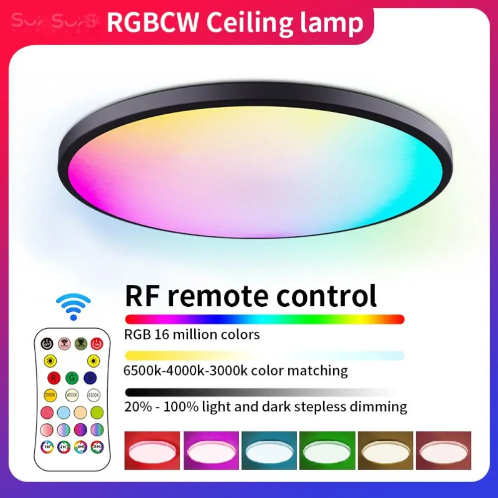 24W Ambient Light Round Remote Control With Alexa Ambient Lamp Smart Ceiling Lamp LED Lights
24W Ambient Light Round Remote Control With Alexa Ambient Lamp Smart Ceiling Lamp LED Lights