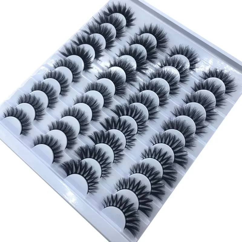 20 Pairs 3D Mink Hair False Eyelashes 10-25mm Lashes Thick Long Wispy Fluffy Handmade Cruelty-free Mink Eyelash Makeup
20 Pairs 3D Mink Hair False Eyelashes 10-25mm Lashes Thick Long Wispy Fluffy Handmade Cruelty-free Mink Eyelash Makeup