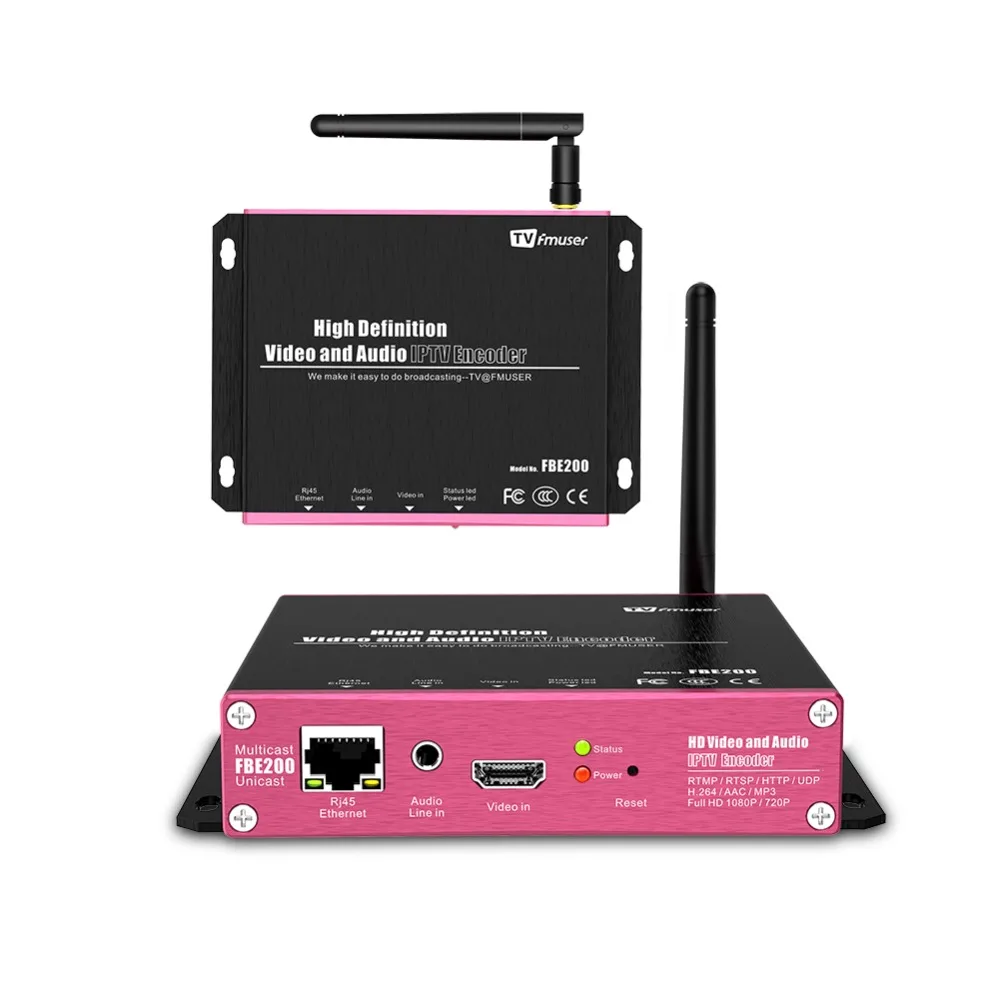 

Fmuser HDMI Video Encoder H.264 H.265 Wifi RTMP Encoder Live Streaming IPTV With HLS HTTP RTSP UDP