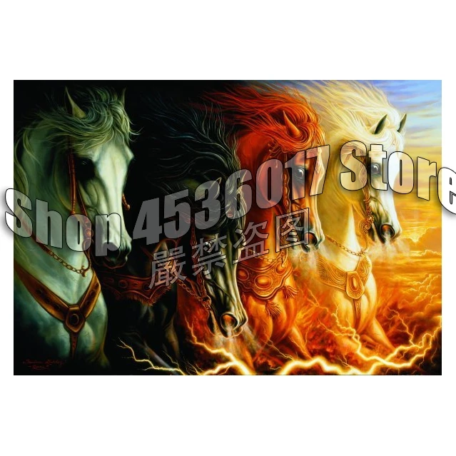 5D DIY Diamond Painting Four Horses of the Apocalypse Full Diamond Embroidery Mosaic Cross Stitch Needlework Crafts Home Decor
5D DIY Diamond Painting Four Horses of the Apocalypse Full Diamond Embroidery Mosaic Cross Stitch Needlework Crafts Home Decor