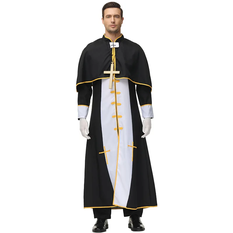 Adult Men Women Reverend Father Undead Reaper Steampunk Gown Gloves Set Halloween Cosplay Costumes Role Play Outfit
Adult Men Women Reverend Father Undead Reaper Steampunk Gown Gloves Set Halloween Cosplay Costumes Role Play Outfit