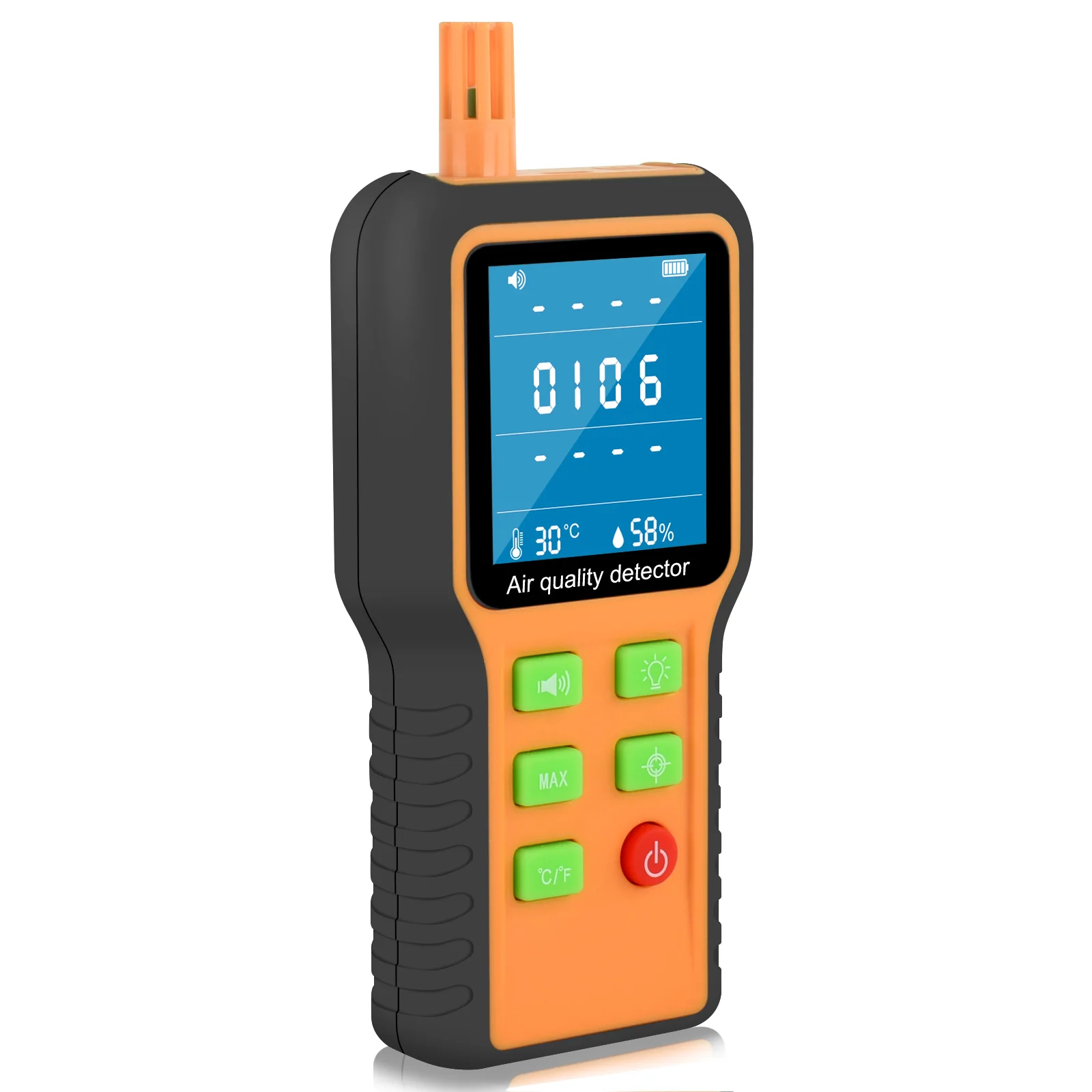 Multifunctional CO2 Air Detector Carbon Dioxide Detector Portable Temperature Humidity Tester WIth Backlight Air Quality Monitor
Multifunctional CO2 Air Detector Carbon Dioxide Detector Portable Temperature Humidity Tester WIth Backlight Air Quality Monitor