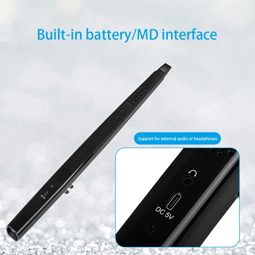Saxophone Flute Recorder Electronic Flute Wind Instruments 13Tones Removeable Nozzle Power Save Mode Energy Efficient Saxophone
Saxophone Flute Recorder Electronic Flute Wind Instruments 13Tones Removeable Nozzle Power Save Mode Energy Efficient Saxophone