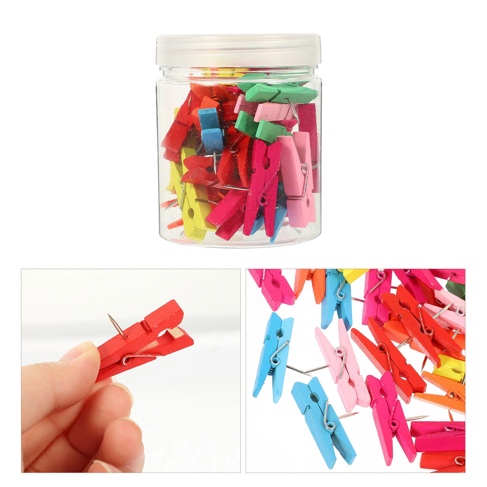 30pcs Creative Push Pin Clips Wooden Push Pin Clips for Cork Boards Picture Clamps
30pcs Creative Push Pin Clips Wooden Push Pin Clips for Cork Boards Picture Clamps
