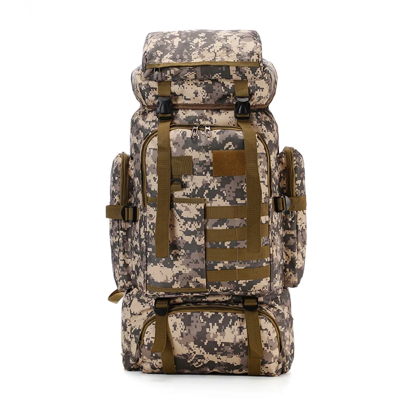 80L Outdoor Large Capacity Tactical Camo Backpack Portable Fishing Hunting Waterproof Bags Exquisite Climbing Hiking Travel Bags
80L Outdoor Large Capacity Tactical Camo Backpack Portable Fishing Hunting Waterproof Bags Exquisite Climbing Hiking Travel Bags