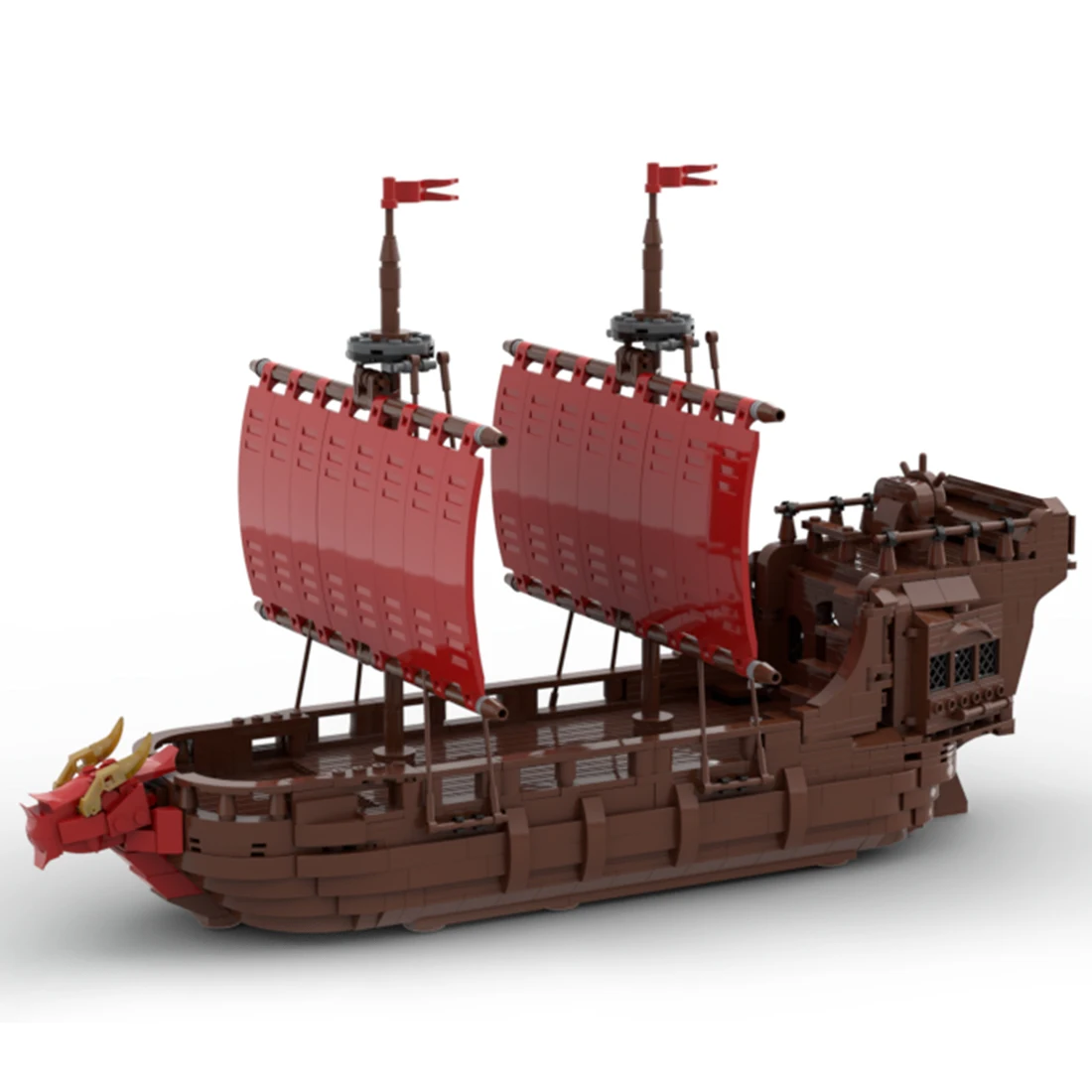 Authorized Moc-98940 Diy Building Blocks Toys 1341Pcs Medieval Pirate Ship Battleship Model Set - Designed By Brick_Boss_Pdf
Authorized Moc-98940 Diy Building Blocks Toys 1341Pcs Medieval Pirate Ship Battleship Model Set - Designed By Brick_Boss_Pdf