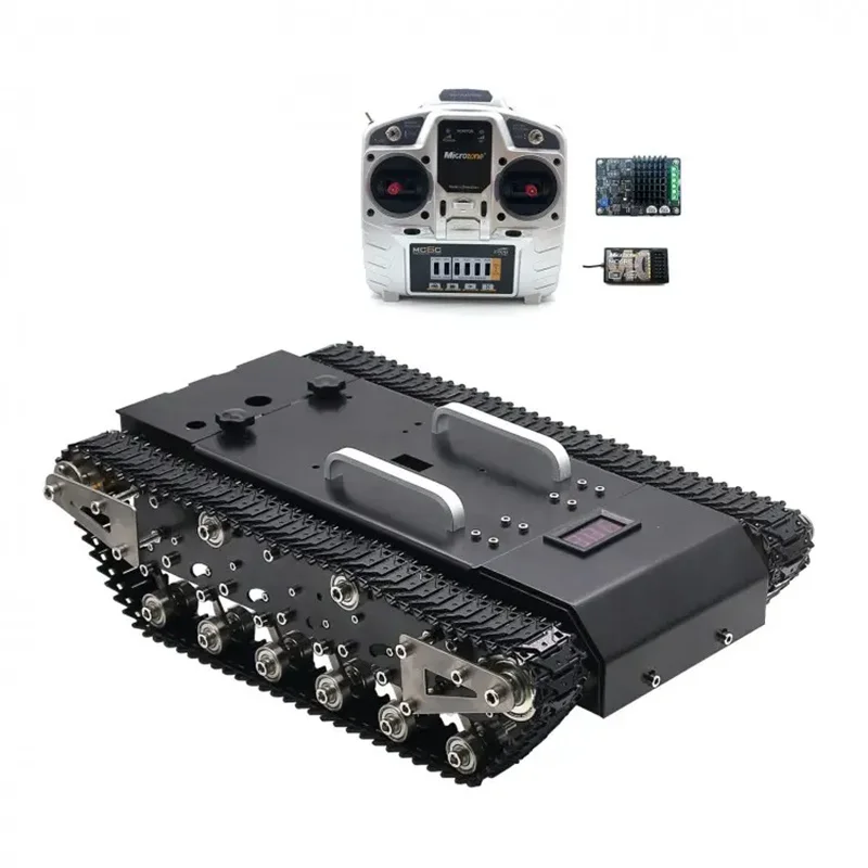 30KG Load Capacity WT-200 Assembled RC Tank Chassis Metal Track Tank with Controller System 63966
30KG Load Capacity WT-200 Assembled RC Tank Chassis Metal Track Tank with Controller System 63966