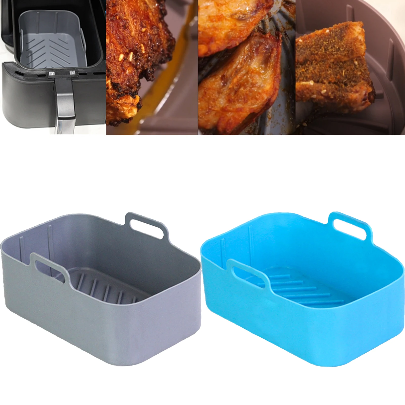 Air Fryer Silicone Pot Air Fryers Oven Baking Tray For Pizza Fried Chicken Air Fryer Accessories Square Pan Reusable Liners
Air Fryer Silicone Pot Air Fryers Oven Baking Tray For Pizza Fried Chicken Air Fryer Accessories Square Pan Reusable Liners