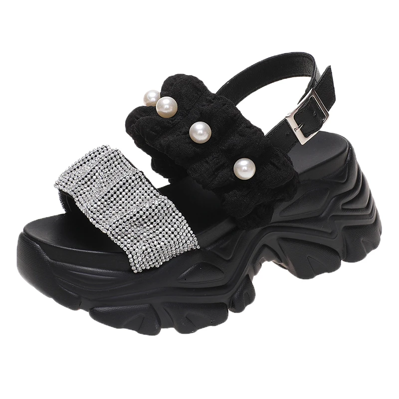 Beach Crystal Wedges Women Sandals 2022 Summer Bling Platform Slippers Woman Thick Bottom Flip Flops High Heels Gladiator Slides
Beach Crystal Wedges Women Sandals 2022 Summer Bling Platform Slippers Woman Thick Bottom Flip Flops High Heels Gladiator Slides