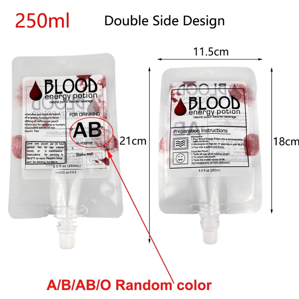 Многоразовые пакеты для крови на Хэллоуин
Многоразовые пакеты для крови на Хэллоуин