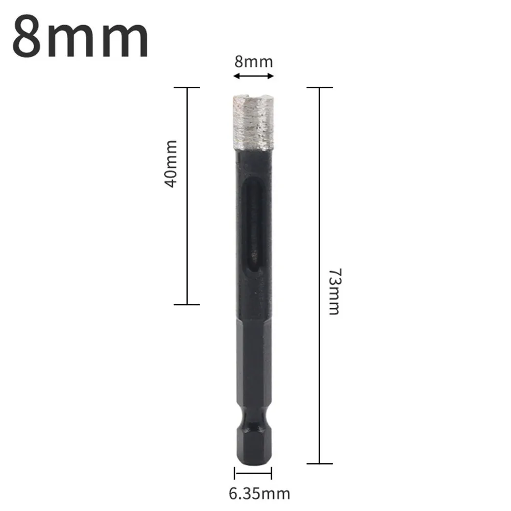 1PCS Dry Diamond Drill Bit Hex Shank Sintered Hole Opener Brazed Ceramic Tile 6mm To 16mm Electric Drill For Granite Marble
1PCS Dry Diamond Drill Bit Hex Shank Sintered Hole Opener Brazed Ceramic Tile 6mm To 16mm Electric Drill For Granite Marble