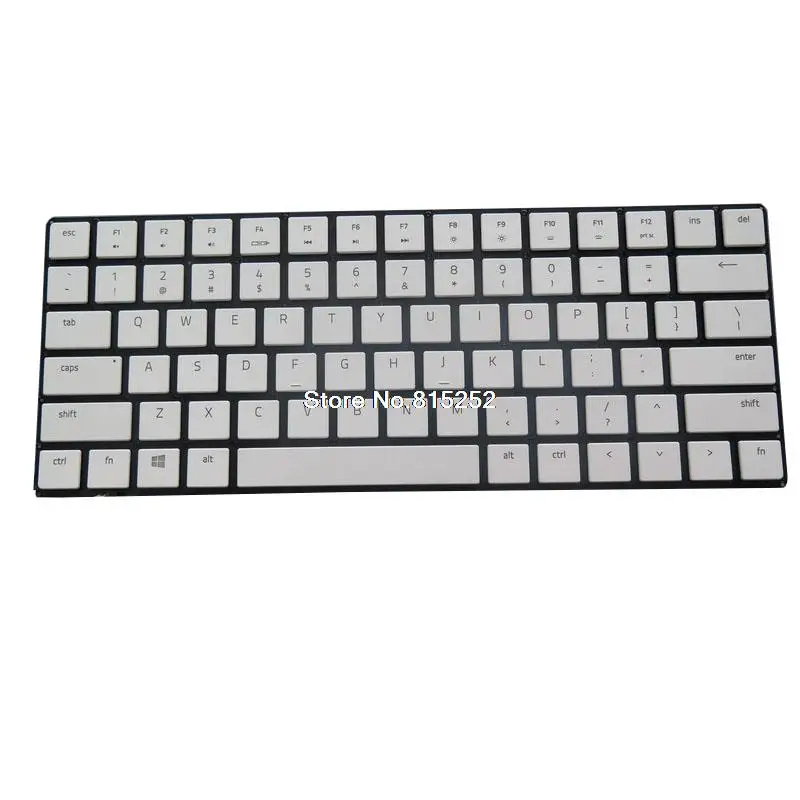 

Клавиатура для ноутбука RAZER Blade 15 Studio Edition 2019 RZ09-03135 RZ09-03135EM3 Соединенные Штаты США белая без рамки Новинка