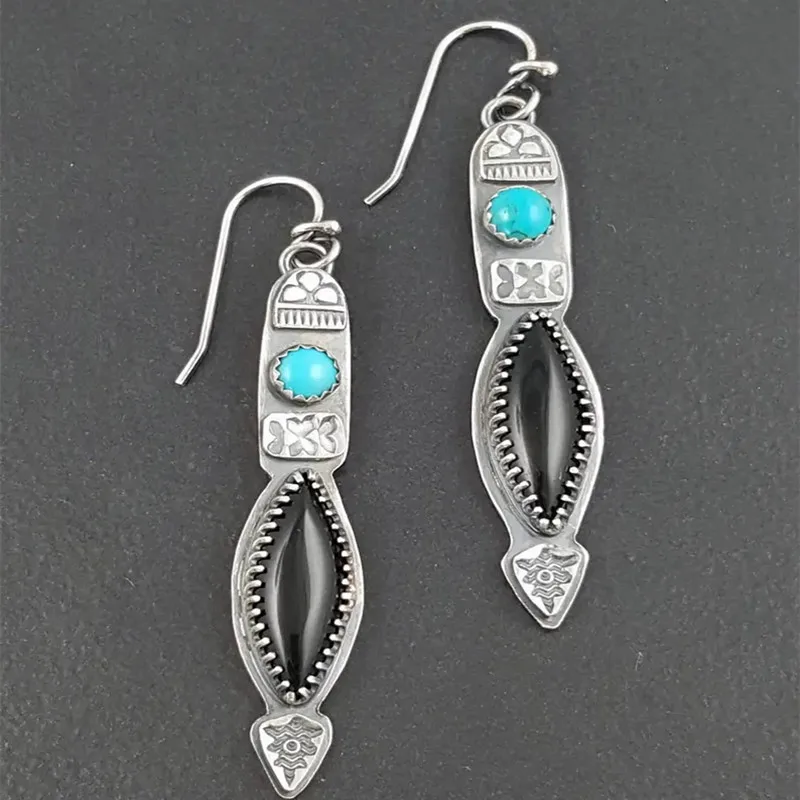 New Boho Exaggerated Earrings Inlaid Black Zircon Flower Earrings for Women Girl Jewelry Gifts
New Boho Exaggerated Earrings Inlaid Black Zircon Flower Earrings for Women Girl Jewelry Gifts