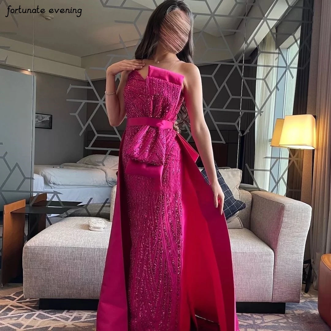 Fortunate Evening Elegant Vintage Sweet Sequined Strapless Bow Floor Length Formal Occasion Prom Dress Evening Party Gowns
Fortunate Evening Elegant Vintage Sweet Sequined Strapless Bow Floor Length Formal Occasion Prom Dress Evening Party Gowns