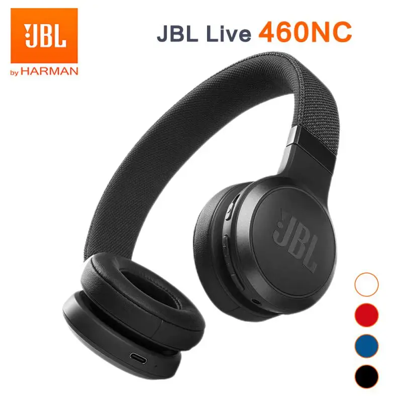 

Оригинальные беспроводные Bluetooth-наушники JBL LIVE 460 NC, Спортивная гарнитура с шумоподавлением и отличным микрофоном для телефонных звонков