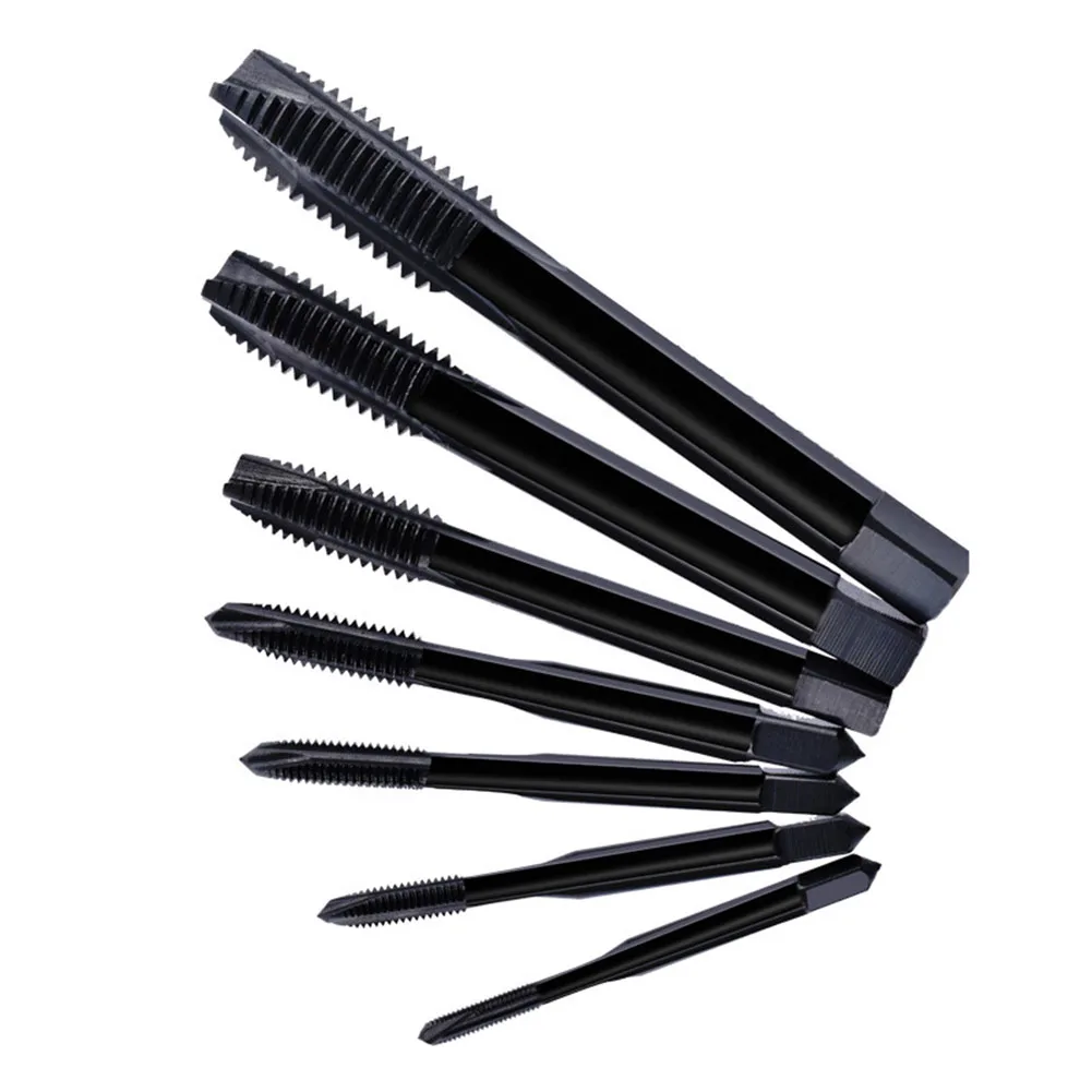 5pcs/set M3-M8 Tap Black High Speed Steel Nitriding Straight Groove Tap Drill For Metal Wood Through-hole Tapping Hand Tool
5pcs/set M3-M8 Tap Black High Speed Steel Nitriding Straight Groove Tap Drill For Metal Wood Through-hole Tapping Hand Tool