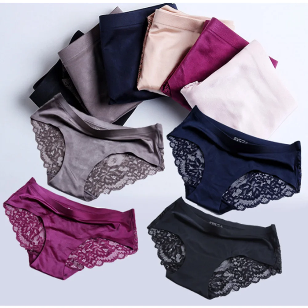 Sexy Women Lace Side Underwear Seamless Breathable Briefs Nylon Girls Ladies Cotton Solid Color Lingerie Ladies Knickers Panties
Sexy Women Lace Side Underwear Seamless Breathable Briefs Nylon Girls Ladies Cotton Solid Color Lingerie Ladies Knickers Panties