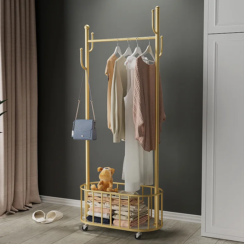 Coat Rack Floor Bedroom Hanger Nordic Light Luxury Metal Home Living Room Removable Storage Rack
Coat Rack Floor Bedroom Hanger Nordic Light Luxury Metal Home Living Room Removable Storage Rack
