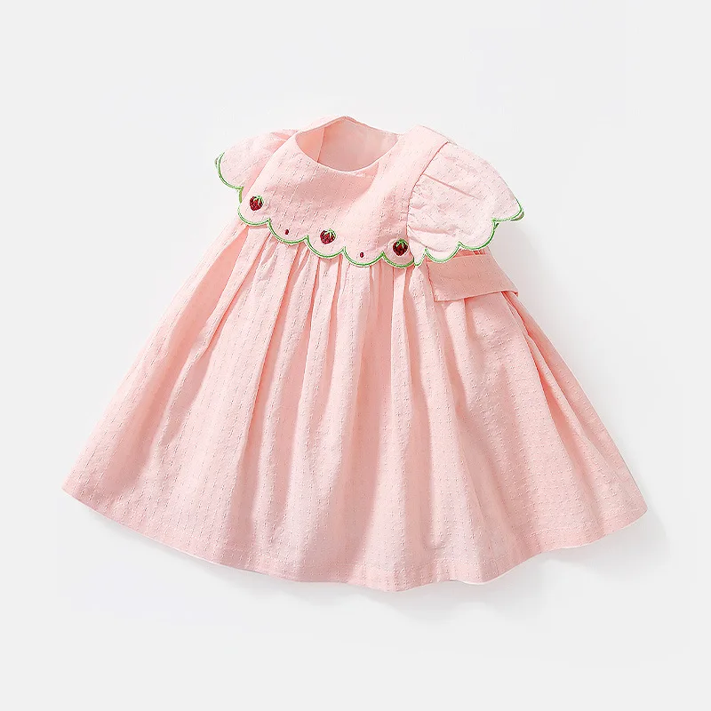 Strawberry Embroidery Pink Color Cotton Dress for Kids Girls Summer Spring Cotton Baby Dress New Styles Princess Dress
Strawberry Embroidery Pink Color Cotton Dress for Kids Girls Summer Spring Cotton Baby Dress New Styles Princess Dress